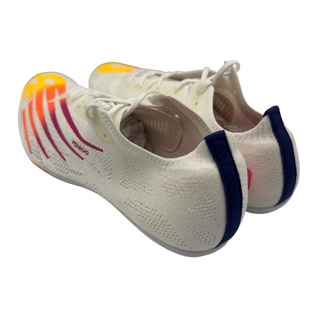 New Balance MD800v8 Running Spikes Mens 10.5 White Yellow New FuelCell MMD800W8 - Picture 9 of 16